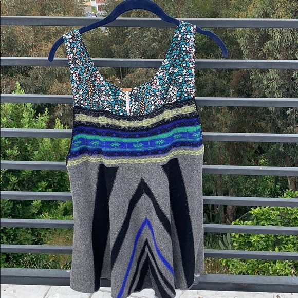 Free People Mixed Media Tunic - Picture 1 of 5